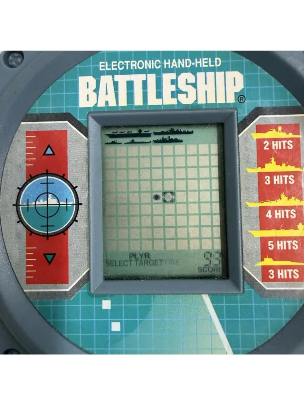 Milton Bradley Electronic Battleship Handheld Game 4633 Tested Working 1995 LCD